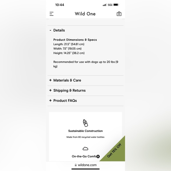 Wild One Everyday Pet Carrier Tote - Picture 5 of 13